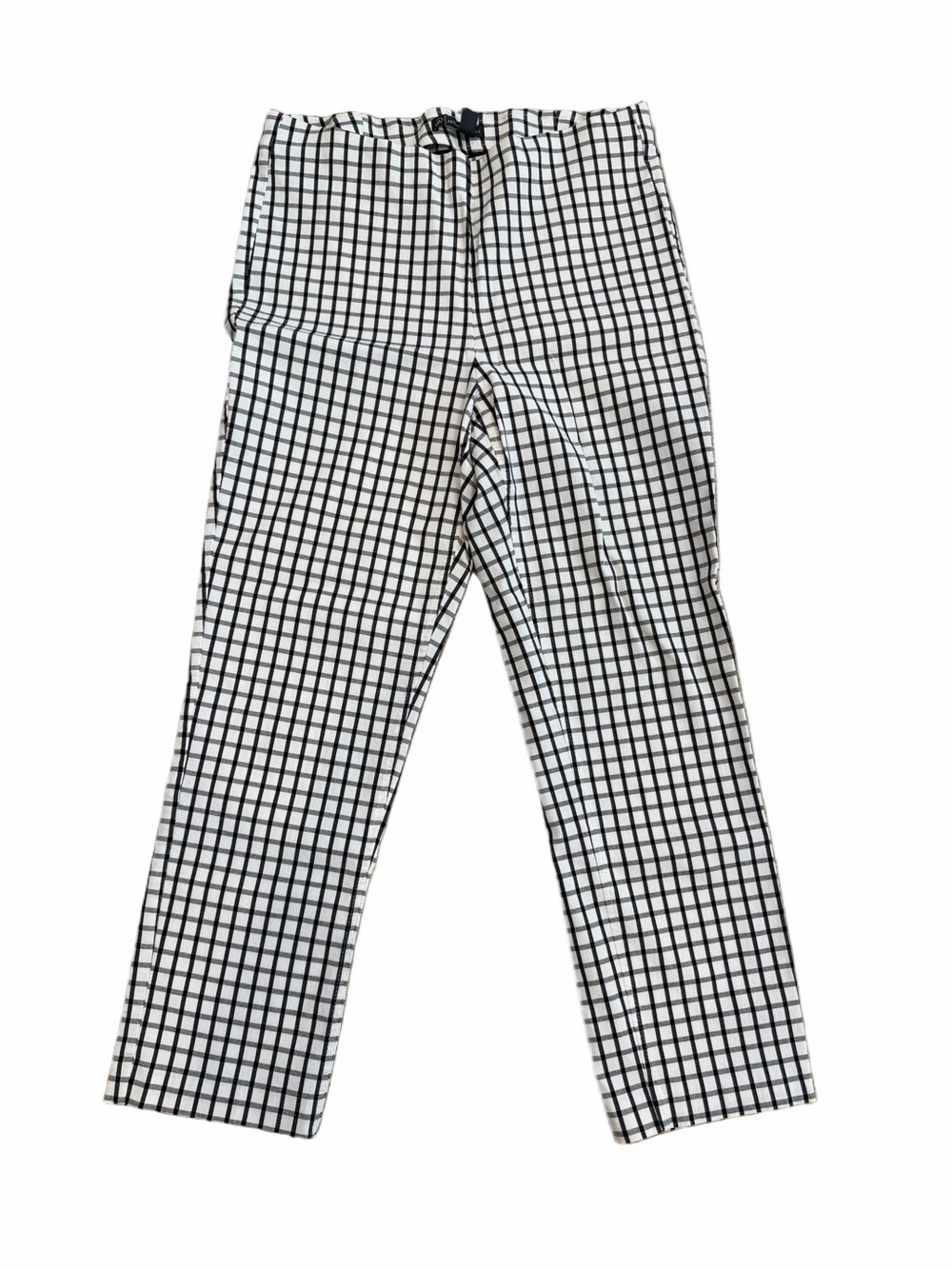 Adrianna Papell Gingham Black & White Ankle Pant Size 10